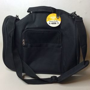 Every Yay Soft-Sided Canvas Mesh Pet Carrier Travel Bag Small 16lb.-Black